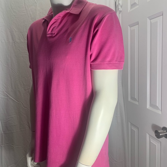 Polo By Ralph LaurenShirt Men's Slim Fit Short Sleeve Fuchsia Color Sz.Large - Picture 6 of 11